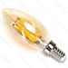 LAMPADINA LED C35 E14 6W AMBRATA - LUCE CALDA 2200KAigostar