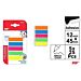 MP SEGNAPAGINE ADESIVI 44X12MM 25X5 COLORI FLUOMp