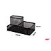 MP ORGANIZER 10x20CM 3 SCOMPARTI - NEROMp