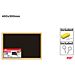 LAVAGNA NERA CON CORNICE IN LEGNO 30X40Ava
