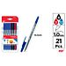 MP PENNE SFERA 1.0MM 21PZ 3*R/6*N/12*BMp