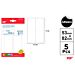 MP ETICHETTE ADESIVE STAMPABILI 82*53MM 20PZ BIANCMp