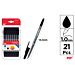 MP PENNE SFERA 1.0MM 21PZ NEROMp
