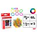 MP ELASTICI 30*1.5MM CONF. 60G COL. ASS. FLUOMp