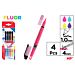 MP EVIDENZIATORE DOPPIA PUNTA 4PZ COL. ASS. FLUOMp
