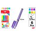 MP EVIDENZIATORI A PENNA 1-3MM 6PZ COL.ASS. FLUOMp