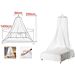 ZANZARIERA A BALDACCHINO - BIANCO 60x250x1400CMKmt Style