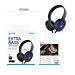 CUFFIE OVER-EAR CABLATO CON MICROFONO STILE CIRCUMAURALE PER AUDIO E CHIAMATEUnico