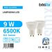Lampadina LED GU10 9W 821LM - Luce Fredda 6500K - 2pzExtrastar