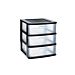 CASSETTIERA SENA 3 CASSETTI - NEROPlastic Forte