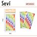 STICKERS - RAINBOW HEARTSevi