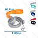 GUINZAGLIO BICOLORE 120CM - 10MM - SNobleza