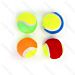 PALLINA DA TENNIS - GIOCO PER CANI - 5,7CMNobleza