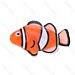 PESCE PAGLIACCIO FLUO PER ACQUARINobleza