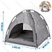 Tenda per Gatti Multiuso 40x36cm - GrigioNobleza