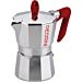 CAFFETTIERA 3TZ BRILLANTATA MANICO ROSSO FASCIA AVPedrini