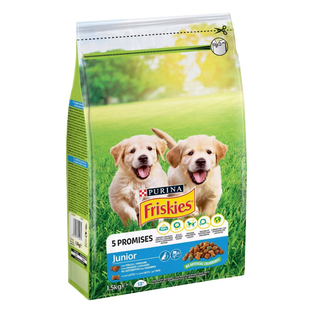 Friskies - Crocchette Junior Pollo Verdure e Latte -1,5kgFriskies