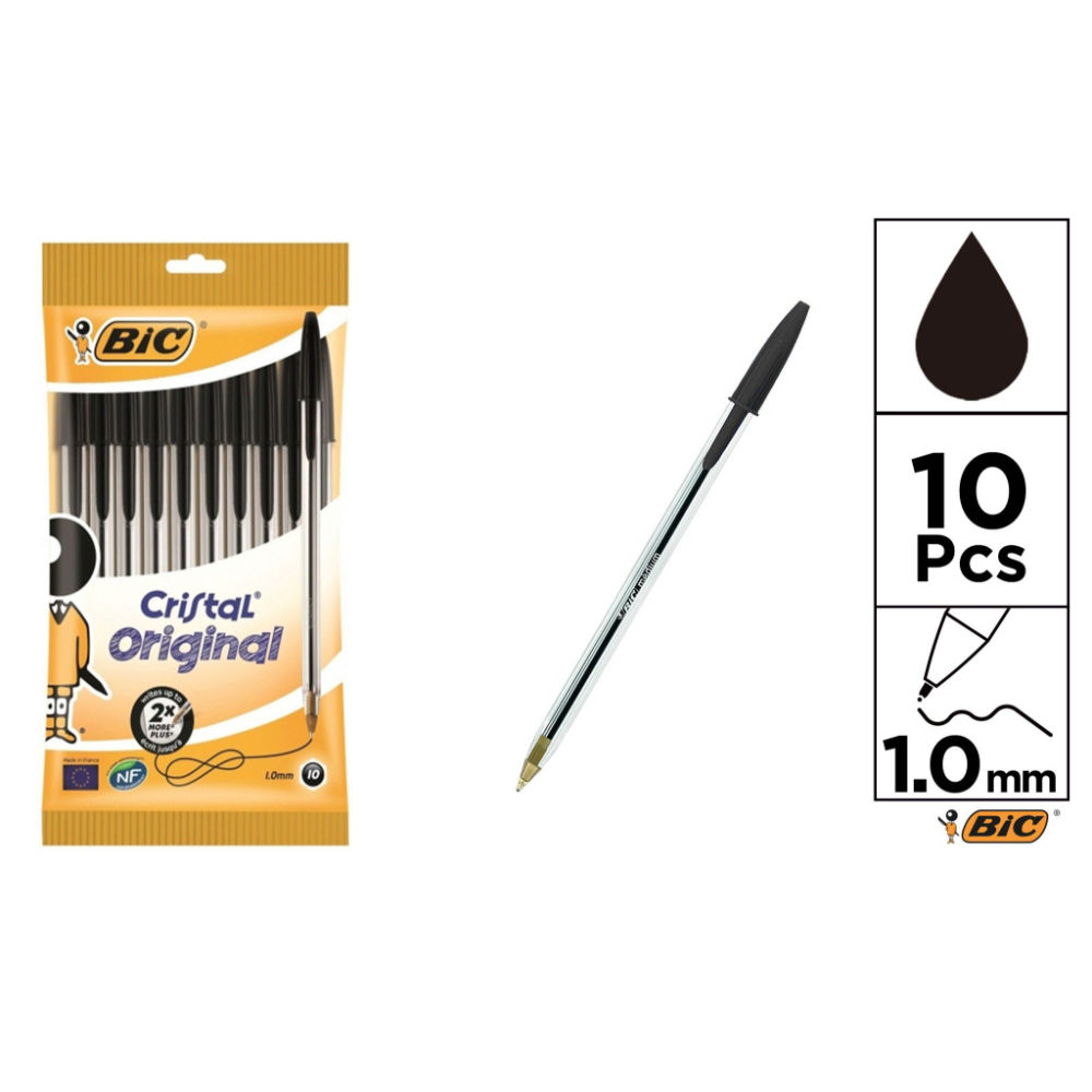 CRISTAL MED POUCH10 BLACK EUBic