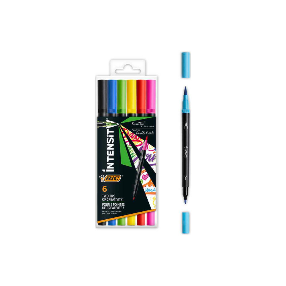 PENNARELLO BIC INTENSITY DUAL TIP 6 PZ. 989694Bic