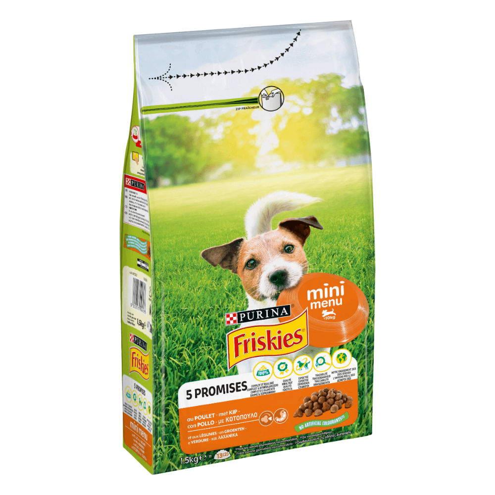 Friskies - Crocchette Mini Menu - Pollo e Verdure - 1,5kgFriskies