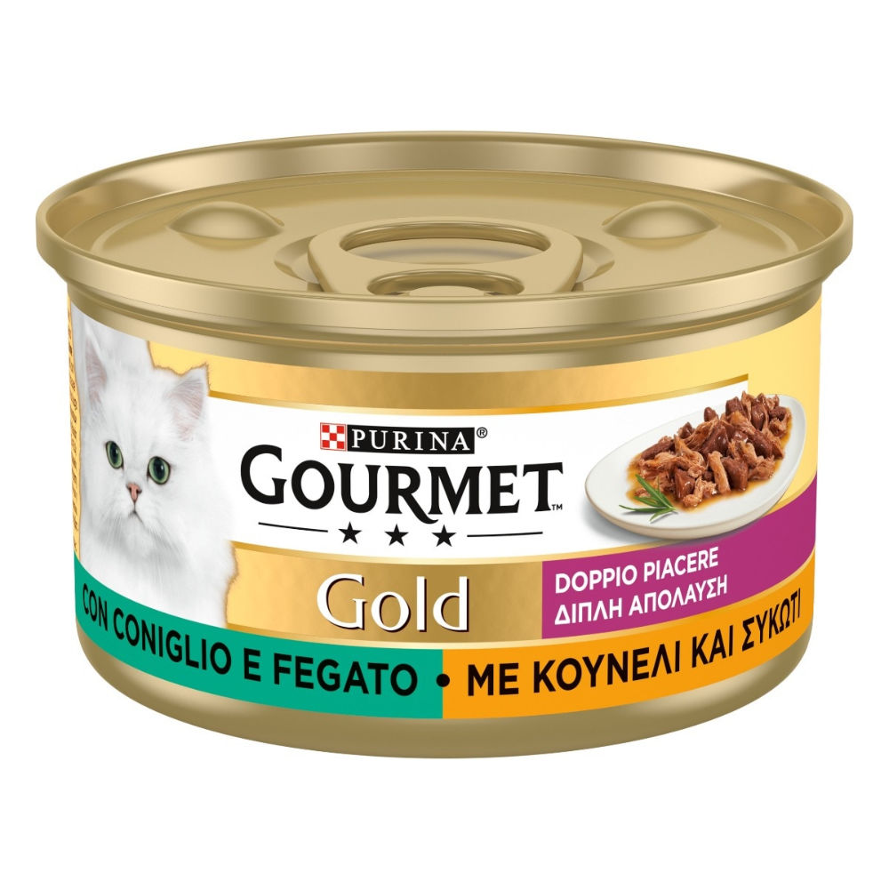 Gourmet Gold - Doppio Piacere Coniglio & Fegato - 85gGourmet