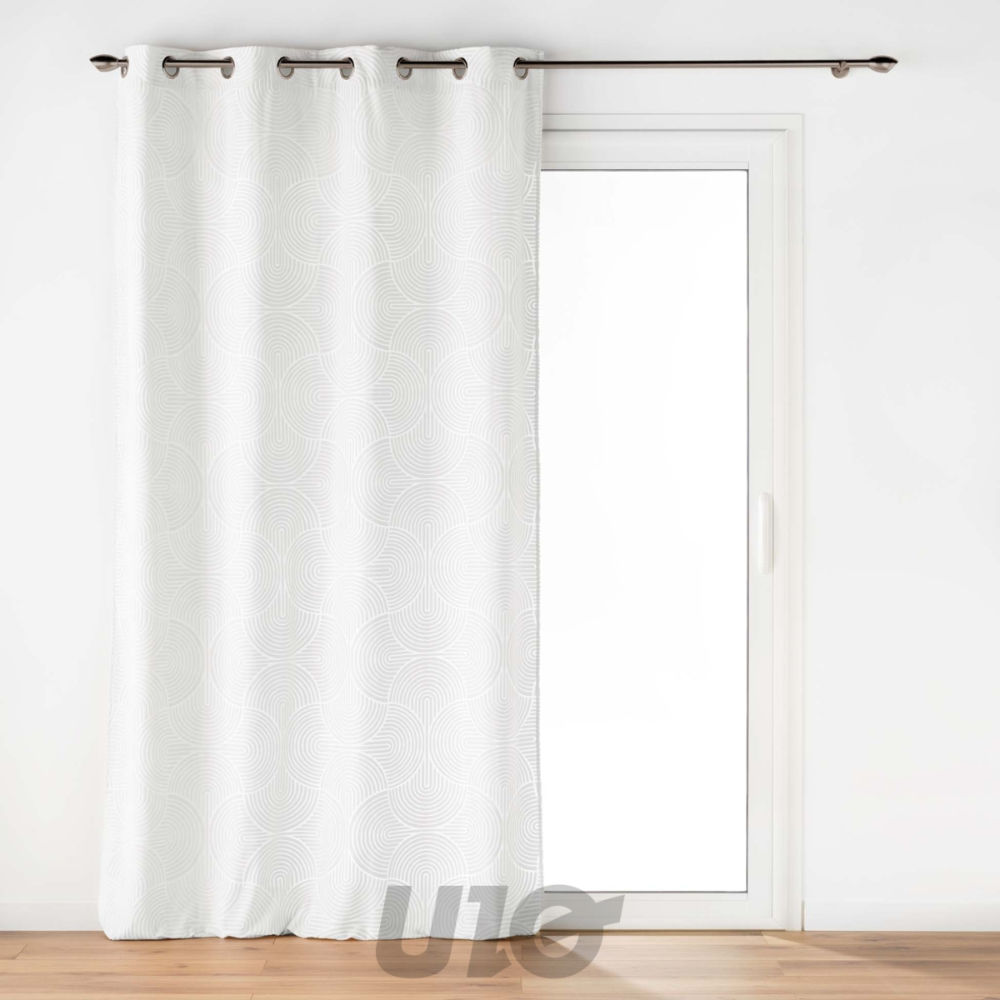 TENDA CON OCCHIELLI 135 X 260 CM VELLUTO DEVORE EVDouceur D'intÉrieur