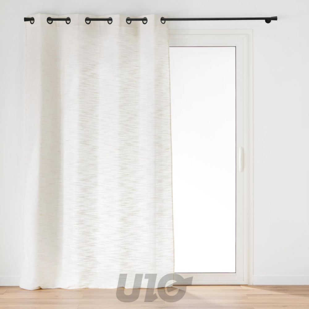TENDA CON OCCHIELLI 140 X 280 CM EFFETTO LINO TESSUTO NANDODouceur D'intÉrieur