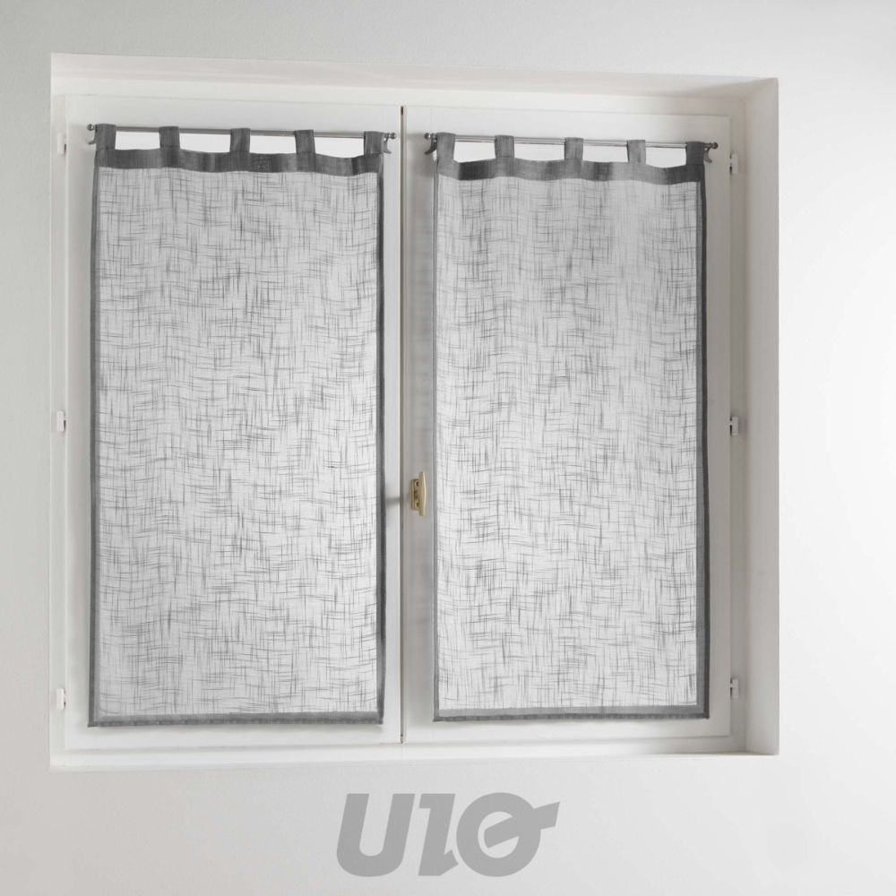 TENDAGGIO DRITTA CON PASSANTI 2X60X160 CM EFFETTO LINO TESSUDouceur D'intÉrieur
