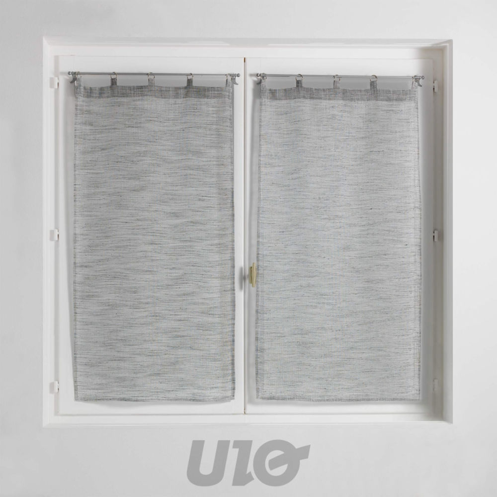 TENDAGGIO DRITTO ANELLI 2 X 60 X 160 CM VELO TESSUTO MILZA ADouceur D'intÉrieur