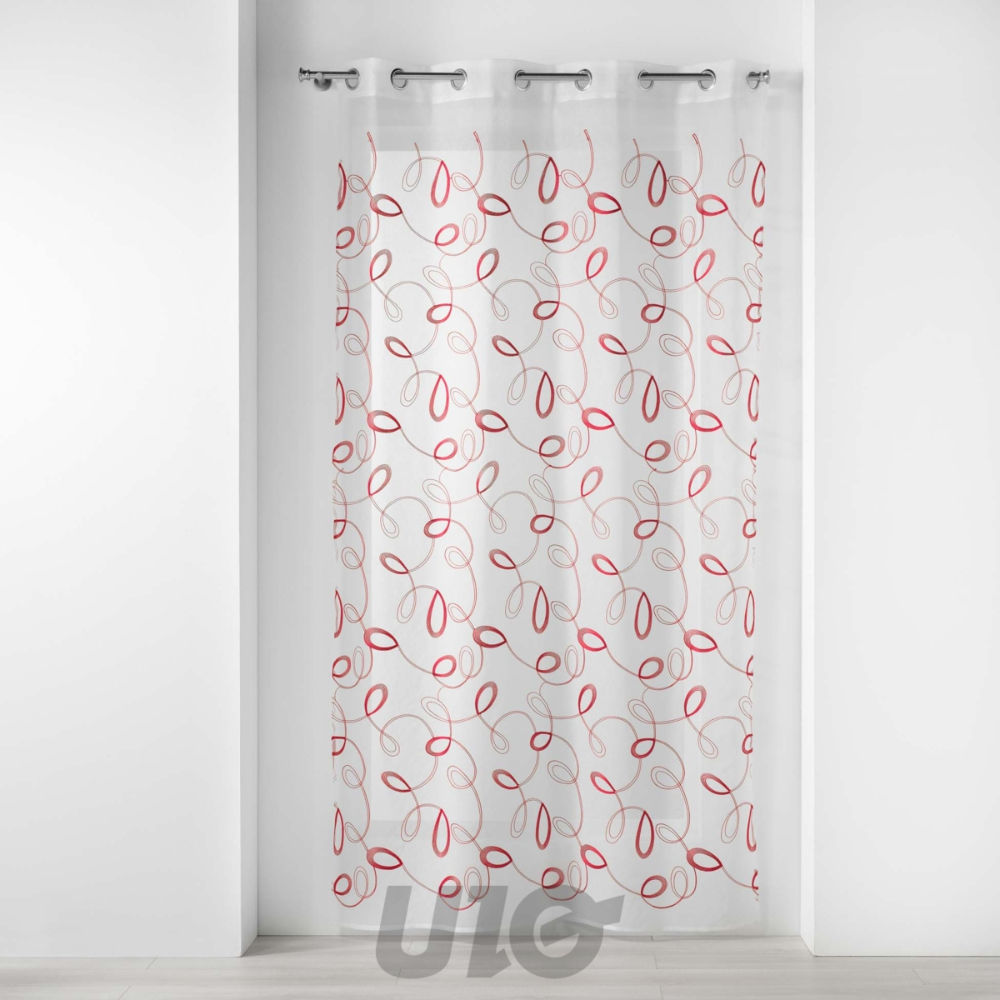 TENDAGGIO CON OCCHIELLI 140 X 280 CM VELO SABBIA RDouceur D'intÉrieur