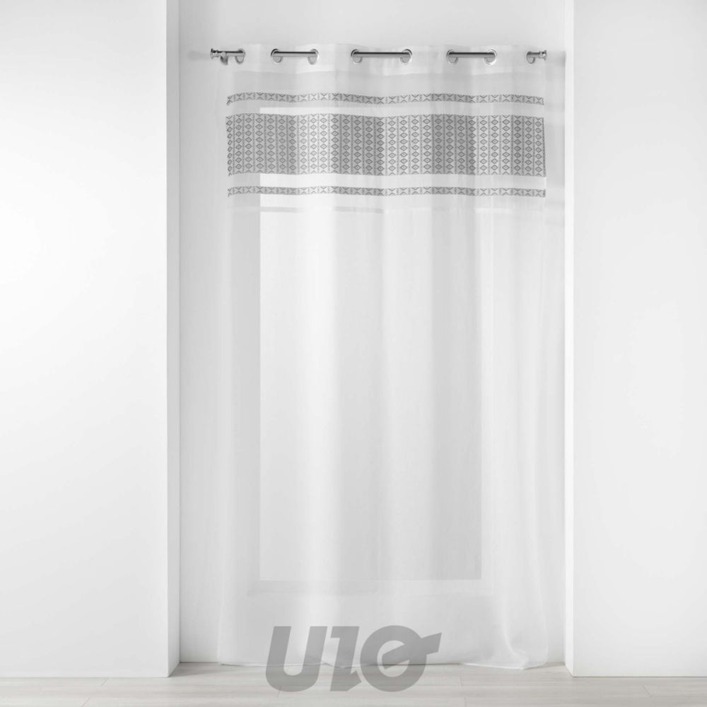 TENDAGGIO CON OCCHIELLI 140 X 280 CM VELO SABBIA+TDouceur D'intÉrieur
