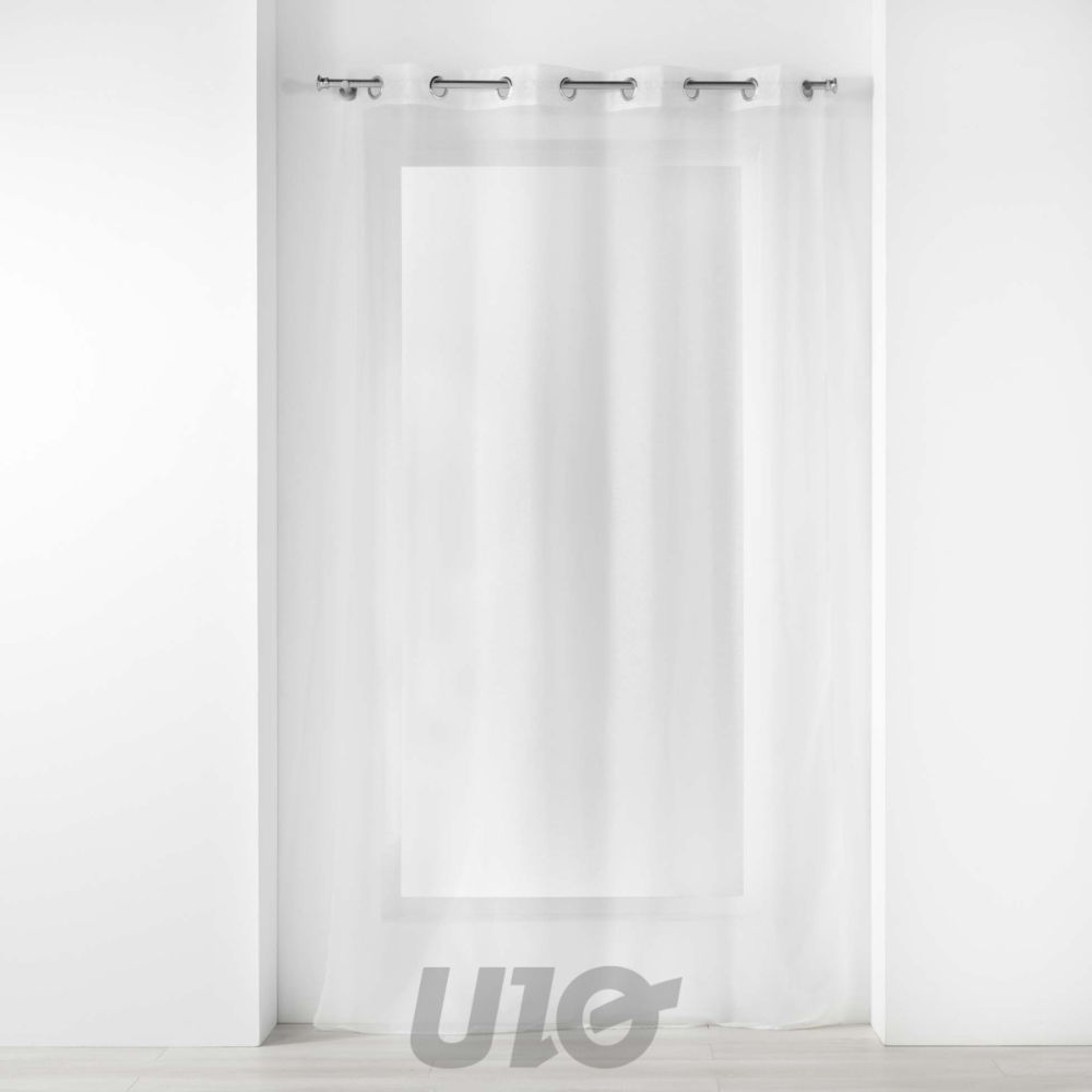 TENDAGGIO CON OCCHIELLI 140 X 280 CM TESSUTO FIAMMATO VOILIZDouceur D'intÉrieur