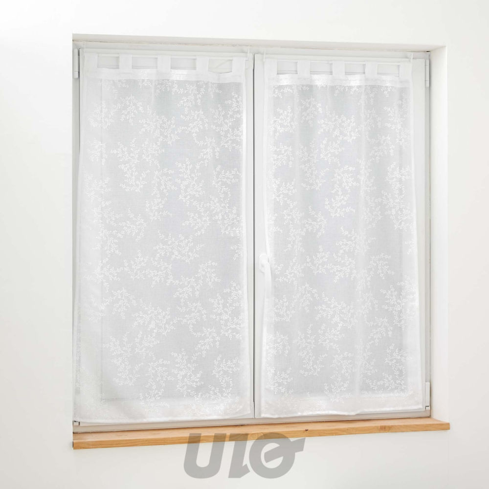 TENDAGGIO DRITTA CON PASSANTI 2X60X120 CM VELO TESSUTO APPLIDouceur D'intÉrieur
