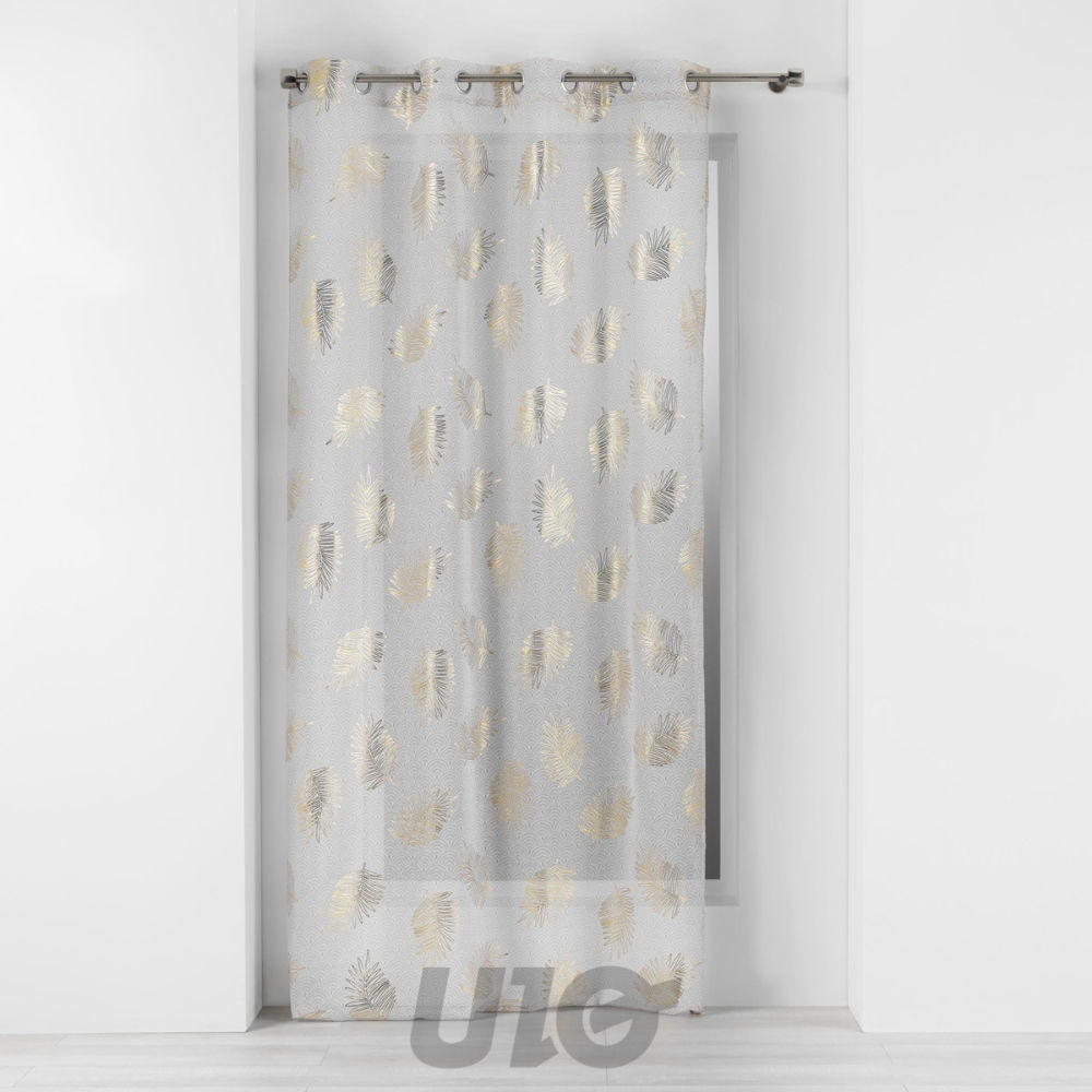 TENDAGGIO CON OCCHIELLI 140 X 280 CM VELO SABBIA SDouceur D'intÉrieur