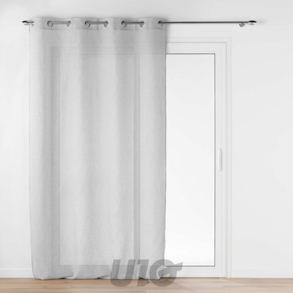 TENDAGGIO CON OCCHIELLI 140 X 280 CM TESSUTO JACQUDouceur D'intÉrieur