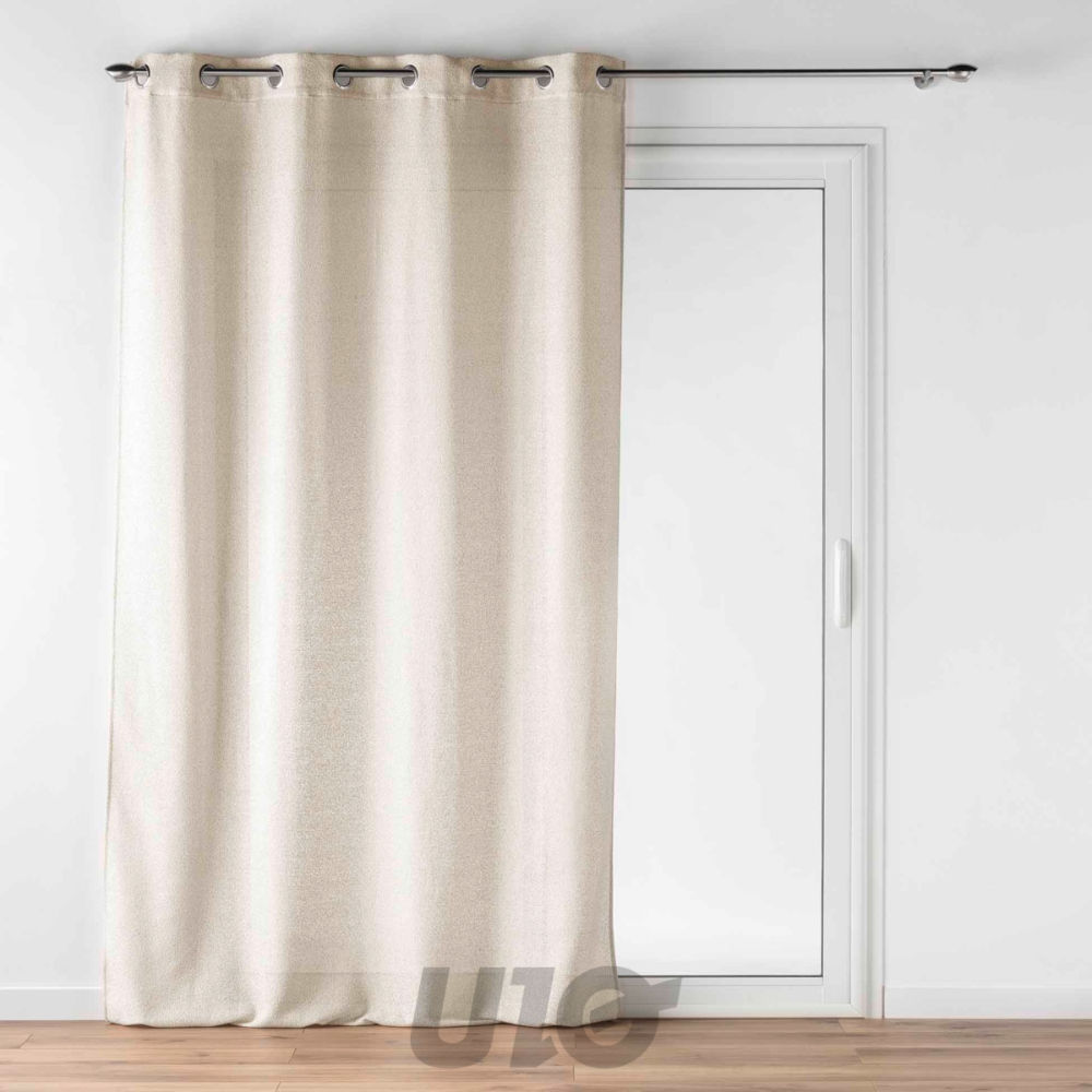 TENDAGGIO CON OCCHIELLI 140 X 280 CM EFFETTO LANADouceur D'intÉrieur