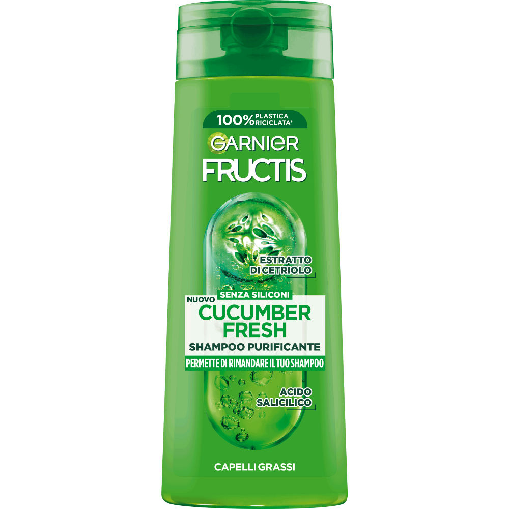 Fructis - Shampoo Purificante per Capelli Grassi Cucumber - 250mlGarnier