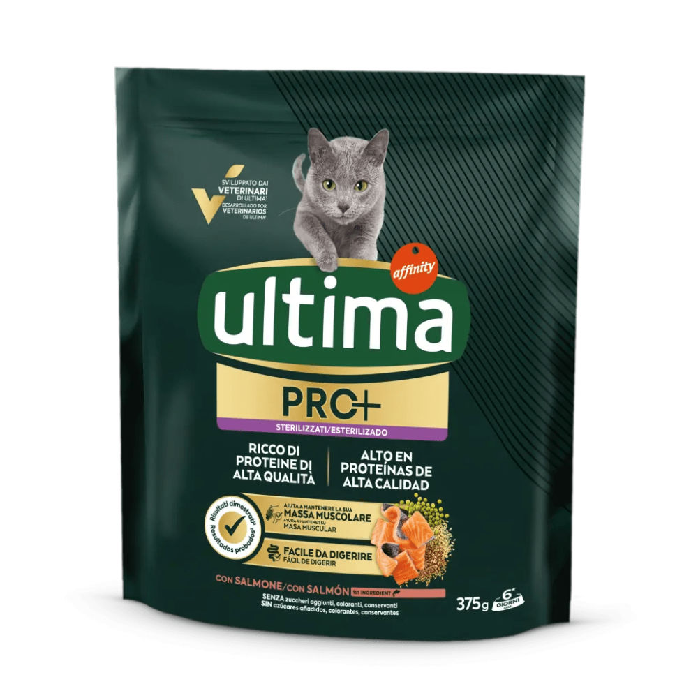 Ultima Gatti Pro+ Sterilizzati - Salmone - 375gUltima Affinity