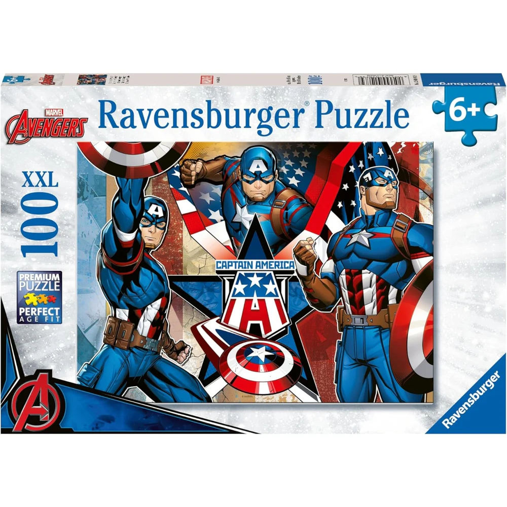 RAVENSBURGER PUZZLE CAPTAIN AMERICA 100 PEZZI XXLRavensburger