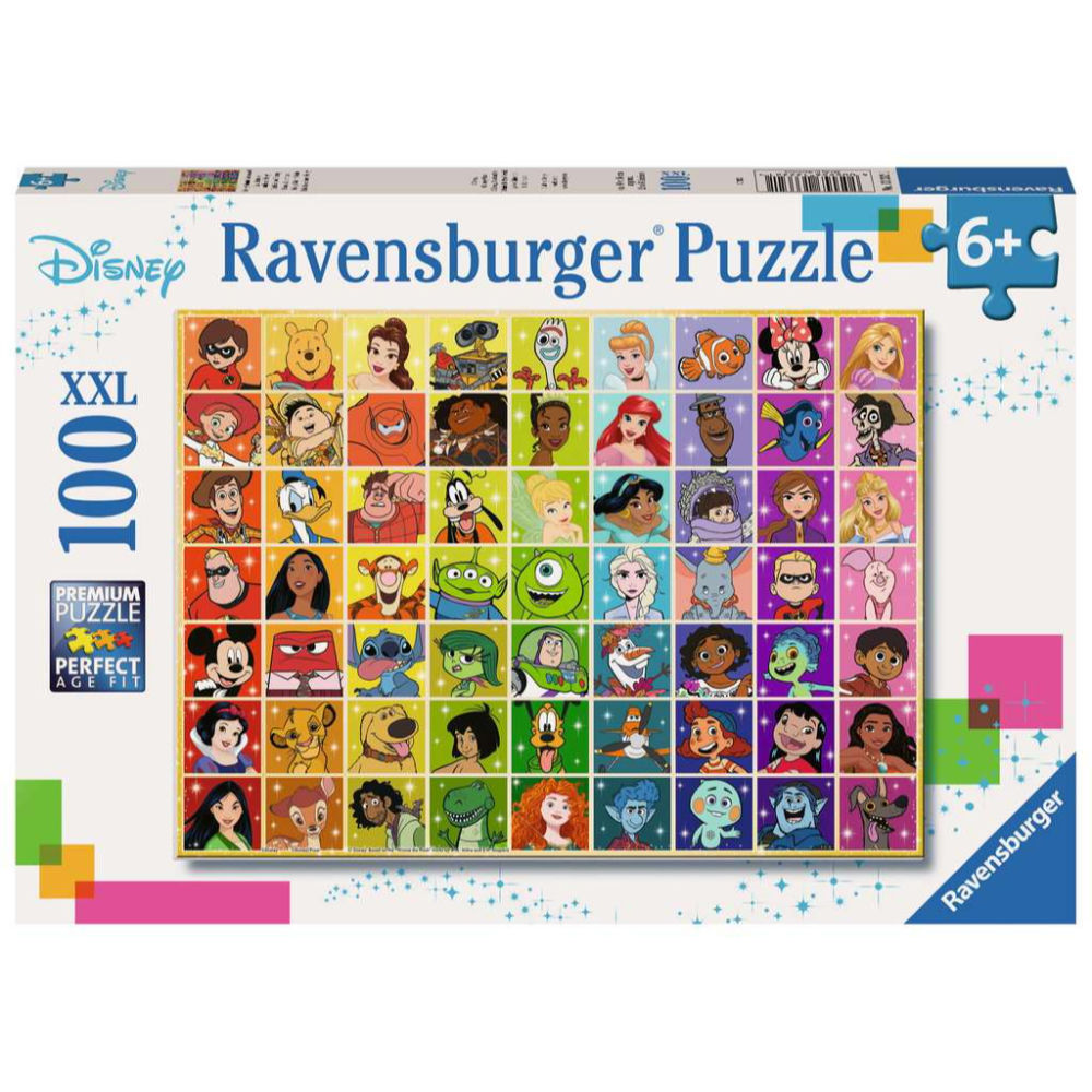Ravensburger - Puzzle  Disney Multicharacter - 100 Pezzi XXLRavensburger