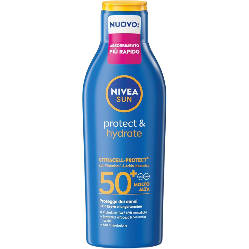 NIVEA - LATTE SOLARE PROTECT HYDRATE SPF50+ 200MLNivea