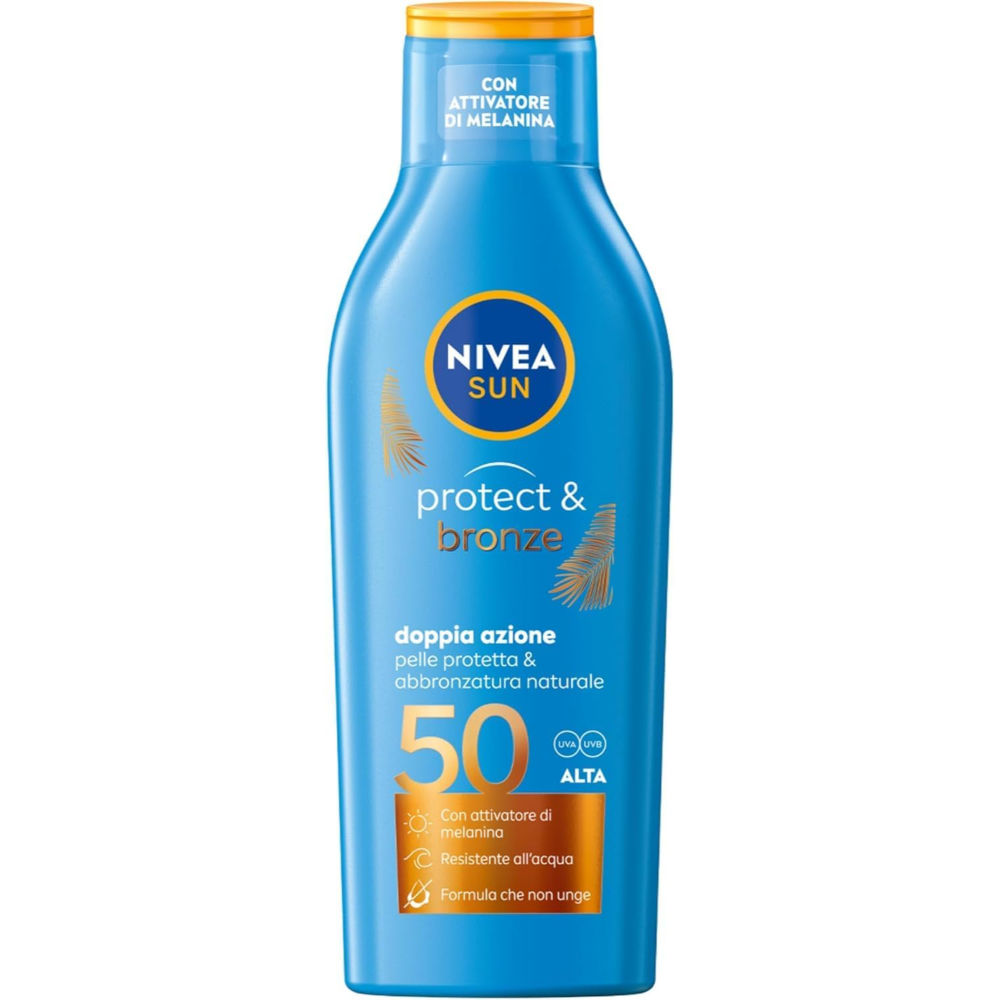 NIVEA - LATTE SOLARE PROTECT BRONZE SPF50  200MLNivea