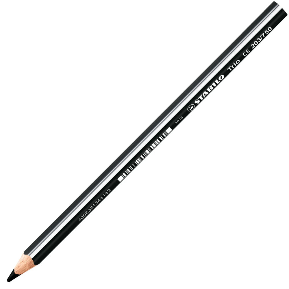 PASTELLO STABILO TRIO THICK - NERO 750Stabilo