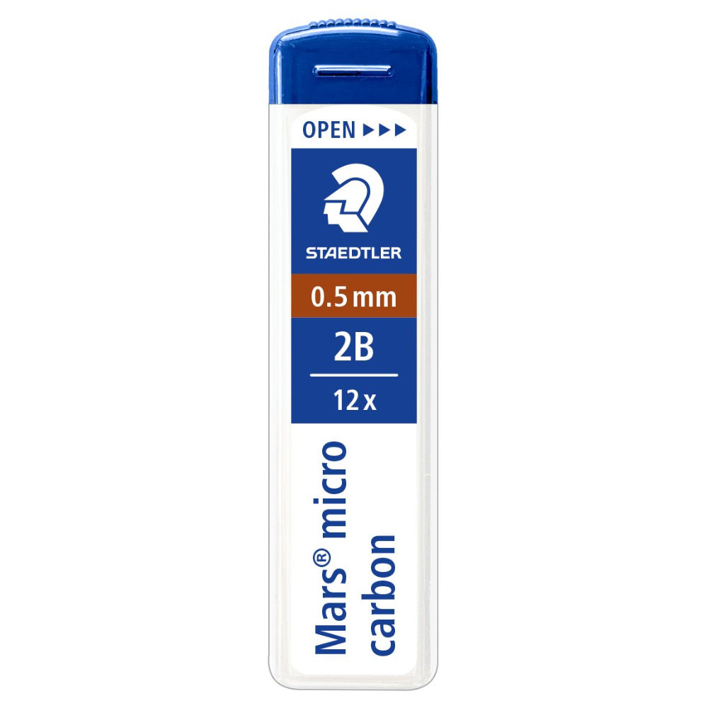 MINA MARS MICRO CARBON 250 - 0.5MM / 2B - 12PZStaedtler