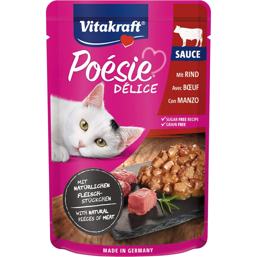 Poésie Délice - Manzo in Salsa - 85gVitakraft