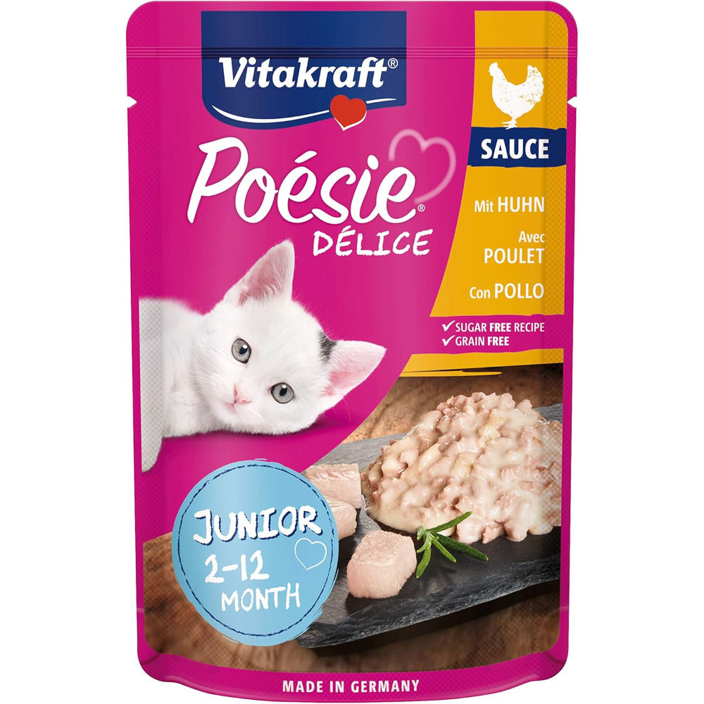 Poésie Délice Junior - Filetto di Pollo in Salsa - 85gVitakraft