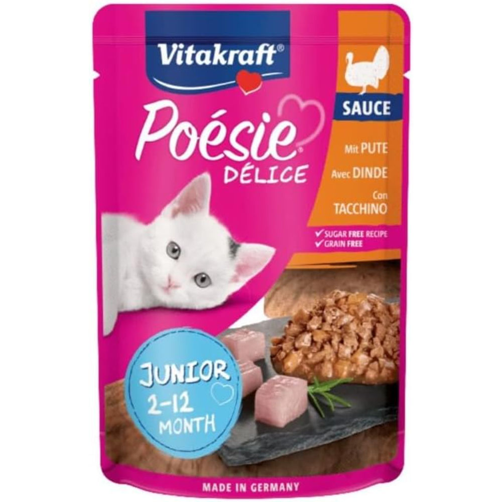 Poésie Délice Junior - Petto di Tacchino in Salsa - 85gVitakraft