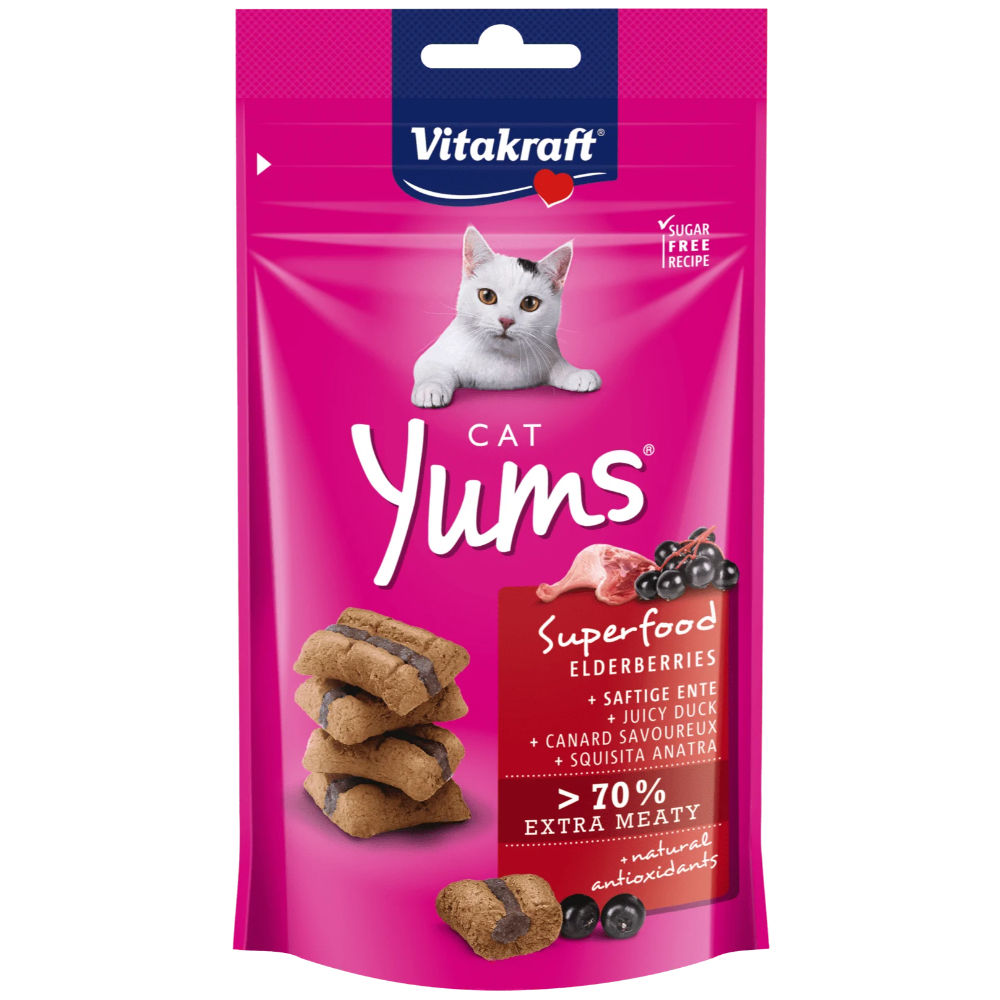 Cat Yums - Superfood Anatra e Sambuco - 40gVitakraft