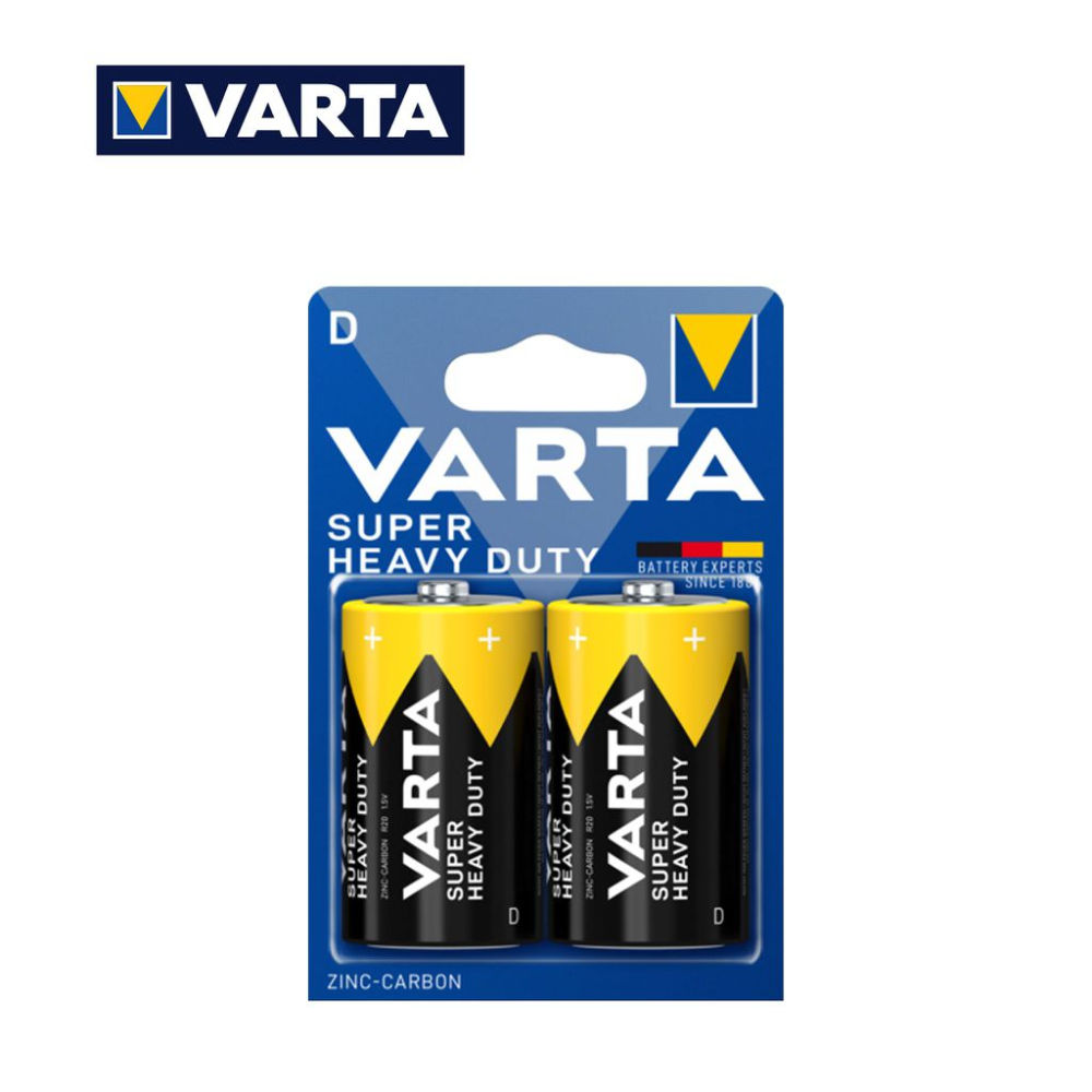 D TORCIA ZINCO CARBONE VARTA SUPER PILA BL2Varta