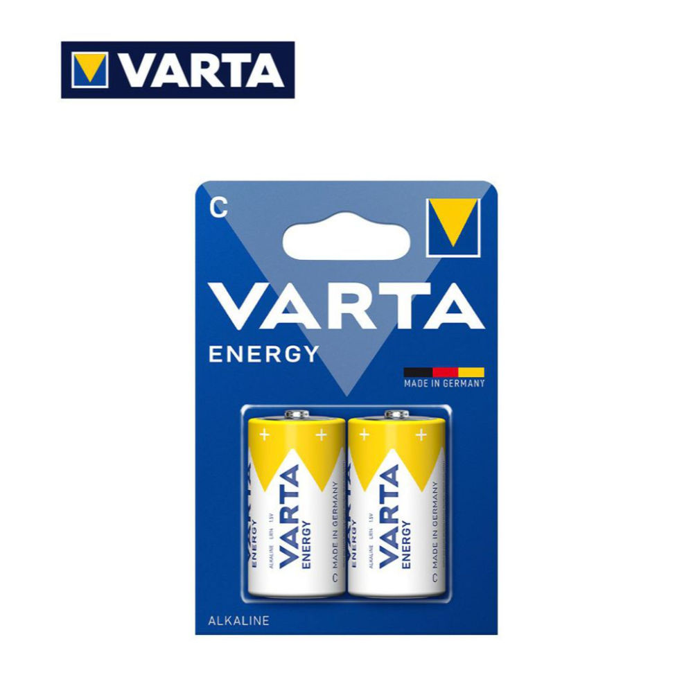 C MEZZA TORCIA ENERGY VARTA ALKALINE PILA BL2Varta